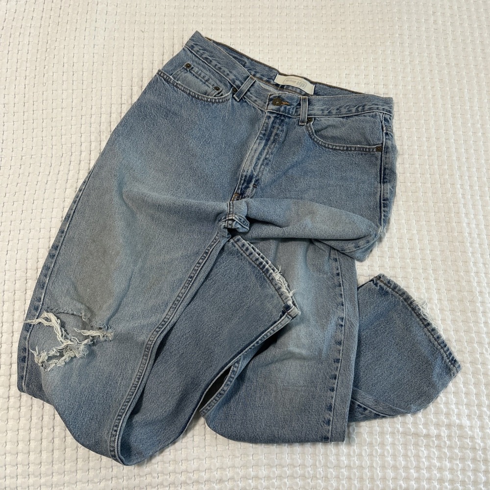 Urban Pipeline Y2K Destroyed Distressed Grunge Light Wash Men's Jeans — 32x34
